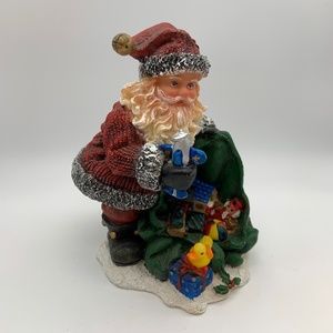Vintage Santa Claus Delivering Christmas Presents Christmas Figurine
